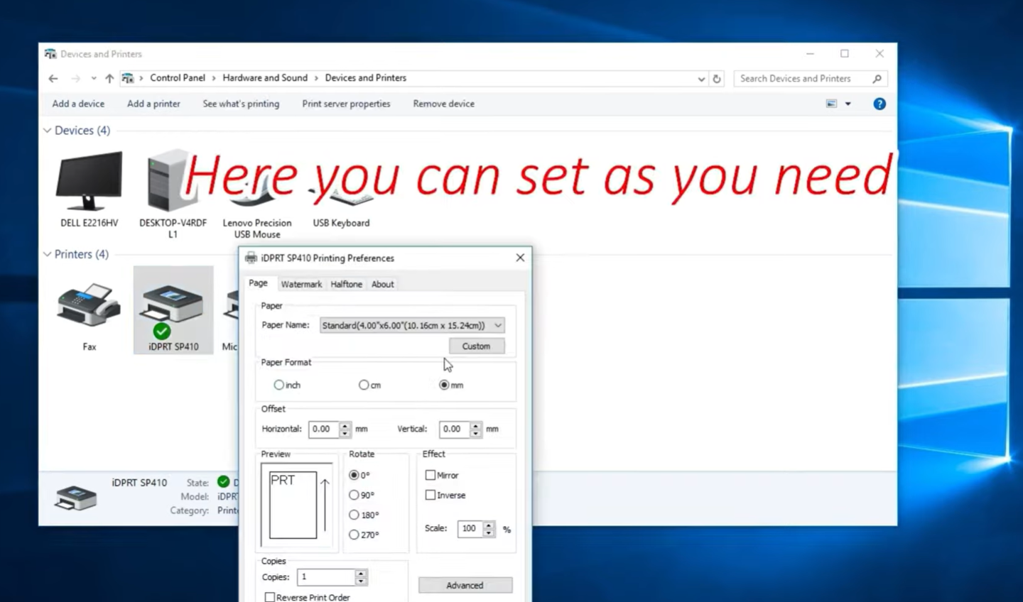 printing-preferences-setting